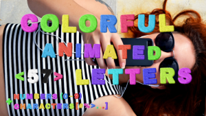 Videohive Colorful Animated Letters Elements template preview
