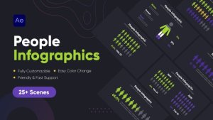 Videohive People Infographics Infographics template preview