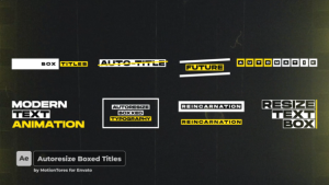 Videohive Box Text Titles  AE Video Displays template preview