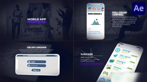 Videohive Mobile App Presentation for After Effects Openers template preview