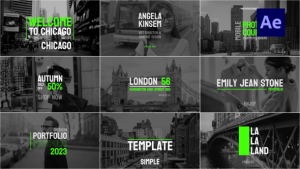 Videohive Clean Big Titles Titles template preview