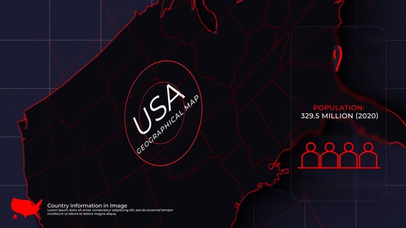 Videohive USA Map Promo Product Promo template preview