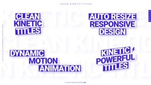 Videohive Clean Kinetic Titles Titles template preview