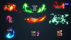 Videohive Cartoon Fire Titles [After Effects] Titles template preview