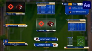 Videohive Soccer Lower Thirds | After Effects Elements template preview