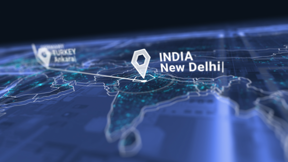 Videohive World Map Route Kit Elements template preview