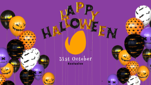 Videohive Happy Halloween Balloon Logo Reveal Logo Stings template preview