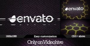 Videohive Dark Glitch Logo Reveal Logo Stings template preview