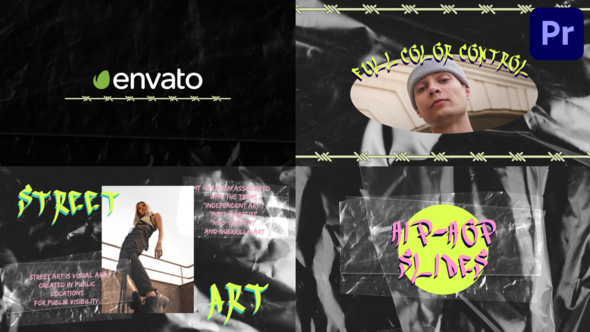 Hip-Hop Slides for Premiere Pro Premiere Pro template preview