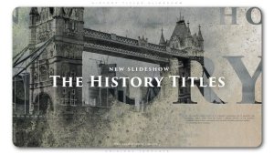Videohive History Titles Slideshow Openers template preview