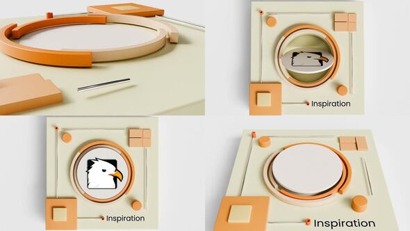 Videohive Geometric Flow logo Openers template preview