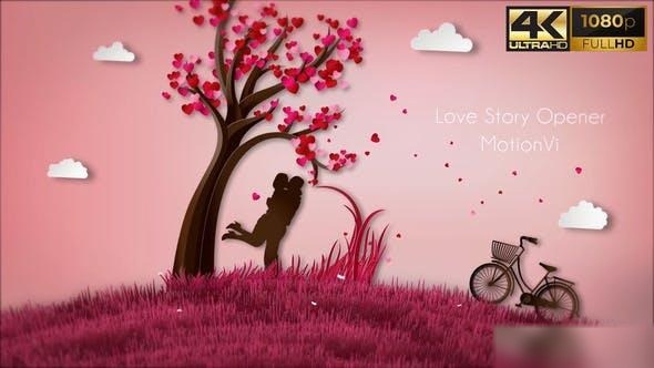 Videohive Love Story Opener Openers template preview