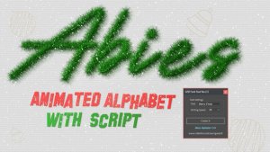 Videohive Abies Alphabet - Animated Fonts Inspired by Christmas Fir Tree Titles template preview
