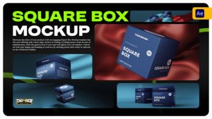 Videohive Square Box Mockup Product Promo template preview