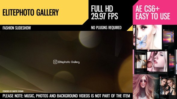 Videohive Elitephoto Gallery Video Displays template preview