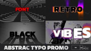 Videohive Abstrac Typography Titles template preview