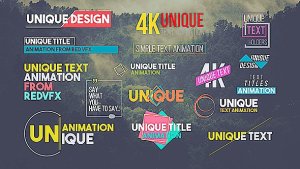 31 Unique Titles Pack Video Displays template preview