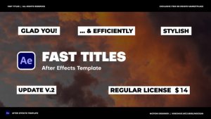 Videohive Fast Titles 56196719 Titles template preview