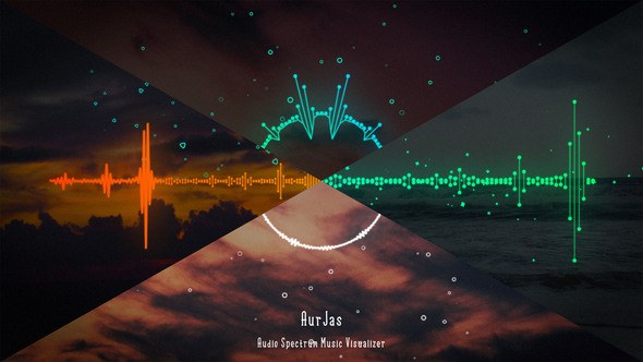 Audio Spectrum Music Visualizer Video Displays template preview