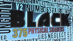 BLACK I Elements 3D Title Formation Template & 3D Shaders Pack - Adobe After Effects Template Video Displays template preview