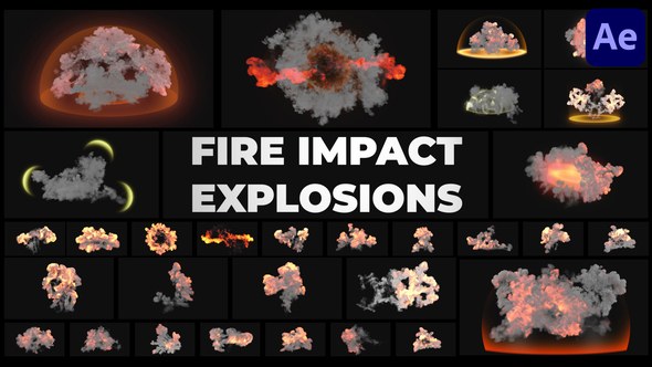 Videohive Fire Impact Explosions for After Effects Elements template preview