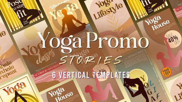 Videohive Yoga Promo Stories Product Promo template preview