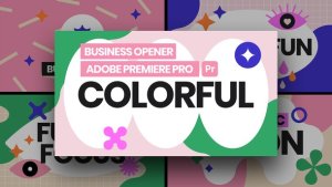 Colorful Business Opener Pr Premiere Pro template preview