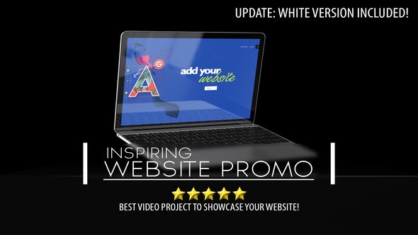 Inspiring Web Promo Video Displays template preview