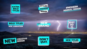 Videohive Bold Titles | After Effects 43788512 Titles template preview