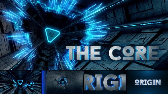 The Core - Cinematic Sci-Fi Logo Reveal Video Displays template preview