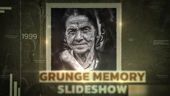 Videohive Grunge Memory Slideshow Openers template preview