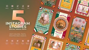 Videohive Cinco De Mayo Mexican Festival Instagram Premiere Pro template preview
