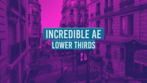 Incredible AE Lower Thirds Video Displays template preview