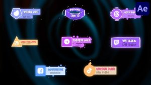 Videohive Social Media Liquid Lower Thirds for After Effects Elements template preview