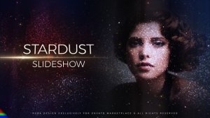 Slideshow Star Dust Video Displays template preview