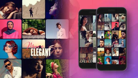 Videohive Slideshow Mosaic Multi-Screen Video Displays template preview