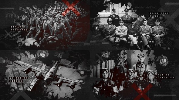 Videohive Ink Bleed History Opener / World War Credits / Significant Events of Past / Old Retro Chronicle Openers template preview