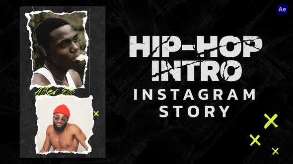 Hip-Hop Intro Stories Openers template preview