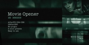 Movie Opener Video Displays template preview