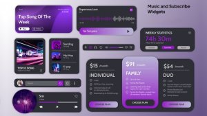 Videohive Music UI Kit Product Promo template preview
