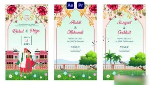 Videohive Indian Wedding Invitation Instagram Story 57161558 Elements template preview