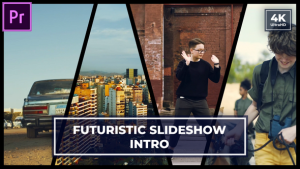 Futuristic Multiscreen Slideshow | Split Screen Opener MOGRT for Premier Pro Premiere Pro template preview