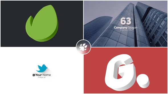 Videohive Minimal & Fast 3D Logo Logo Stings template preview