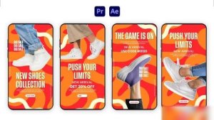 Videohive Sneaker Drop Instagram Story Pack Elements template preview