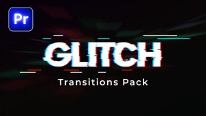 Glitch Transitions Pack 4k Premiere Pro template preview