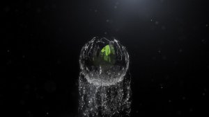 Spherical Liquid Logo Reveal Video Displays template preview