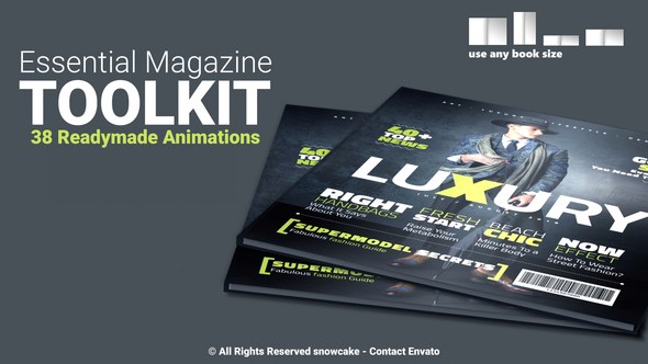 Videohive Essential Magazine Toolkit Product Promo template preview