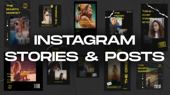 Videohive 10in1 Instagram Stories & Posts Openers template preview