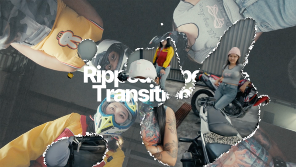 Videohive Ripped Paper Transitions 57827122 Elements template preview