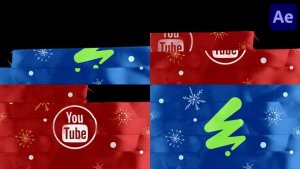 Videohive Christmas Ribbon Logo for After Effects Logo Stings template preview